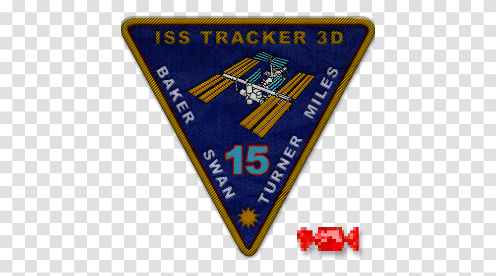 Iss Position Tracker 3d Badge, Symbol, Emblem, Logo, Trademark Transparent Png