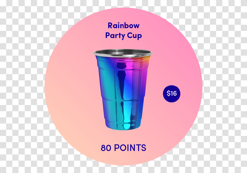 Issa Party Newstand Medium, Cup, Purple, Plastic, Bucket Transparent Png