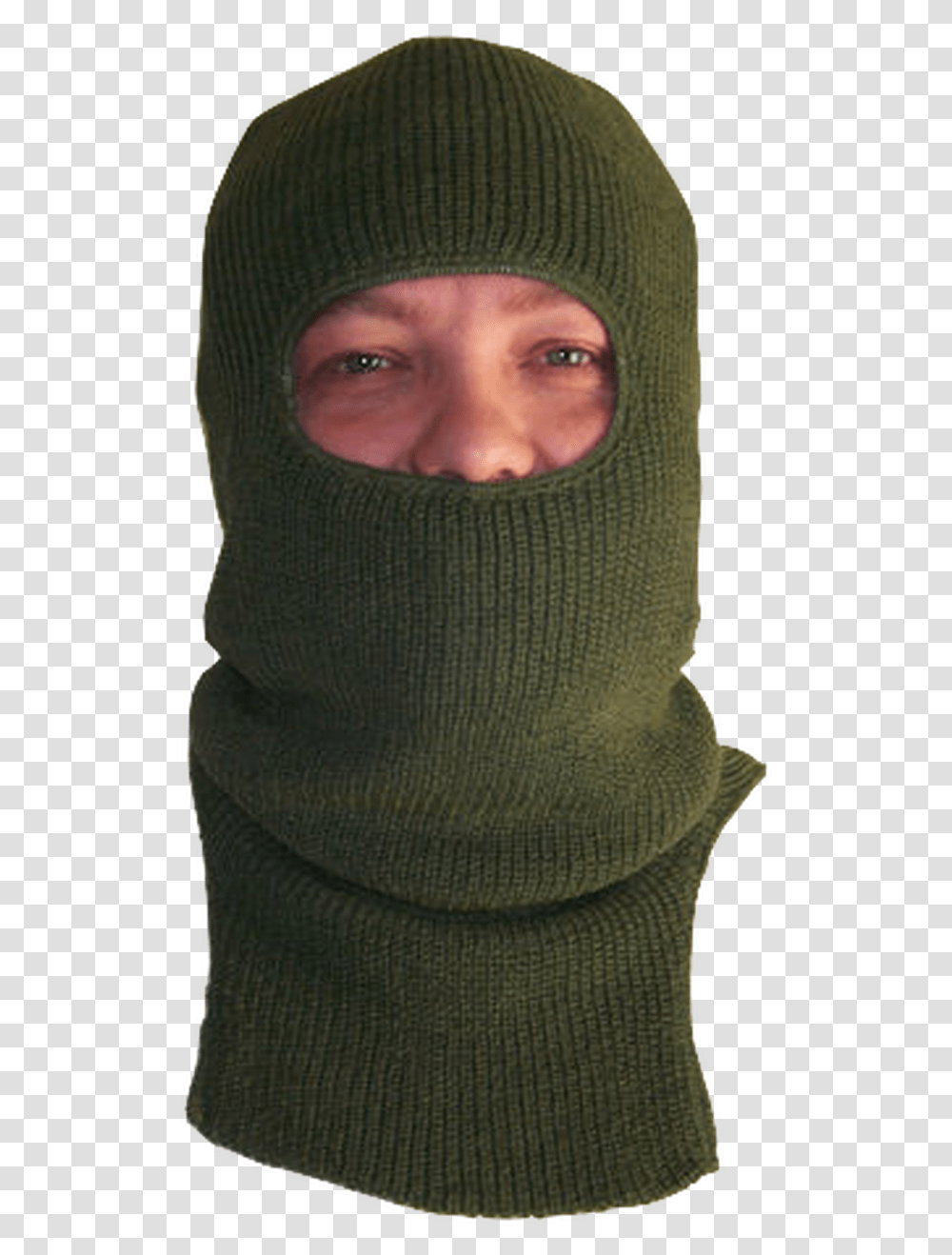 Issue Face Mask Hood Balaclava Extended Cold Weather Knit Cap, Apparel, Person, Human Transparent Png
