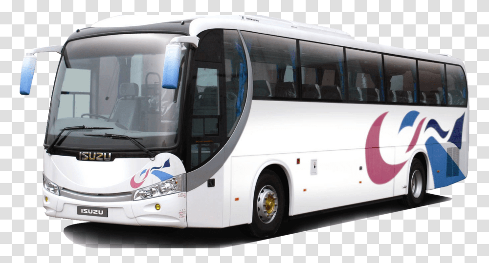 Isuzu Bus, Vehicle, Transportation, Tour Bus, Wheel Transparent Png