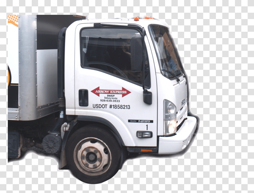 Isuzu Npr, Truck, Vehicle, Transportation, Person Transparent Png