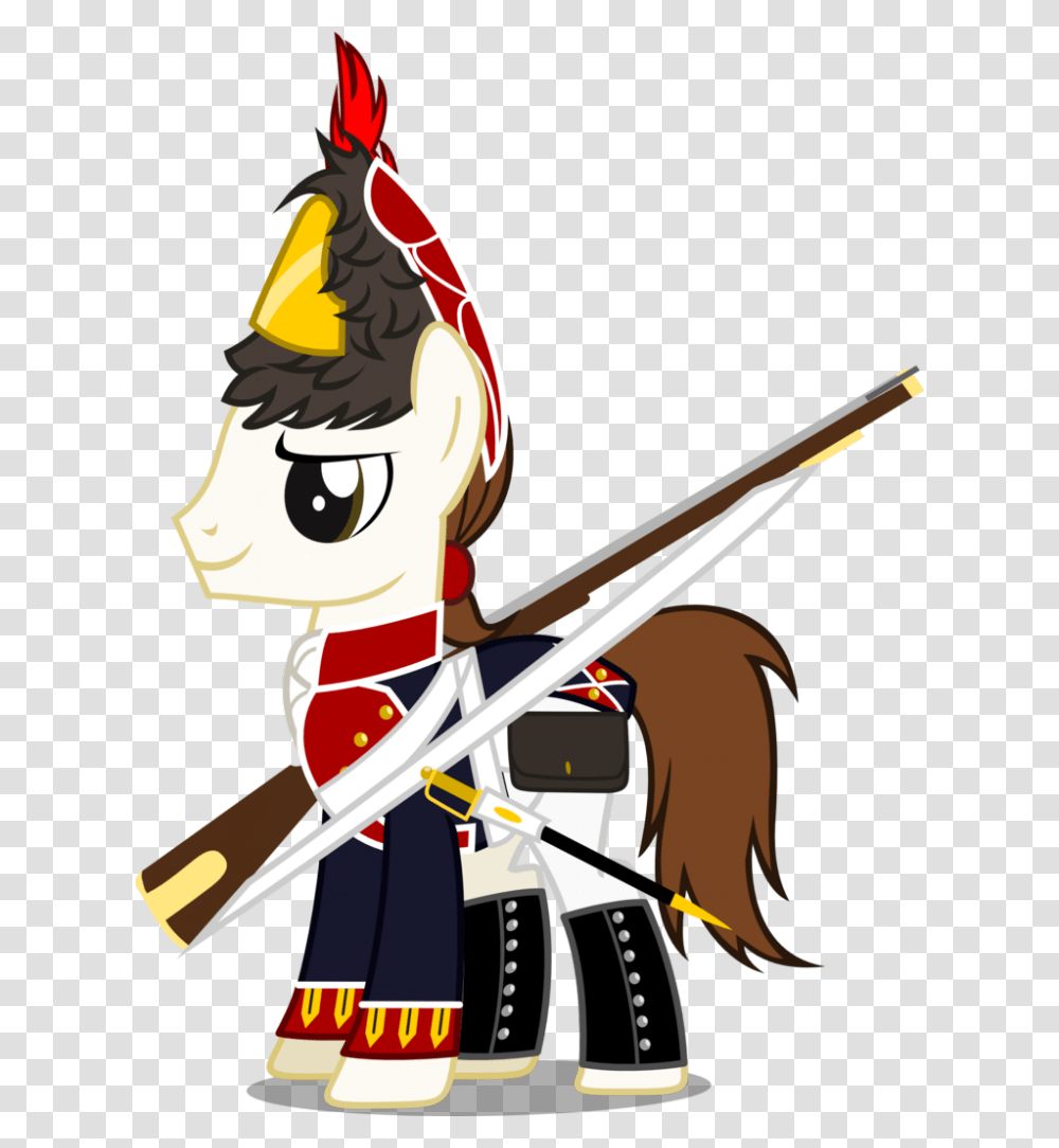 It Comes With A Saber And Musket For Added Decorations Mlp Army Uniform, Portrait, Face, Photography, Knight Transparent Png