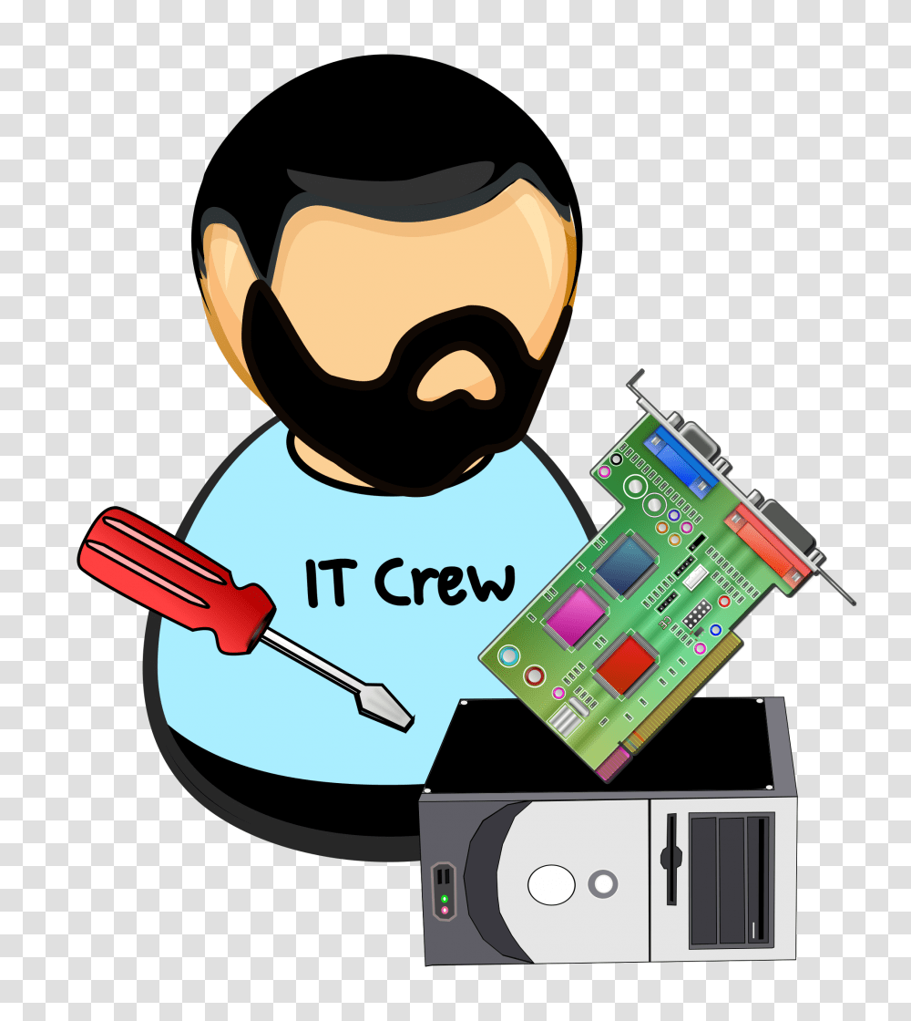 It Hardware Technician Vector Clipart Image, Electronics, Marker, Magician, Performer Transparent Png