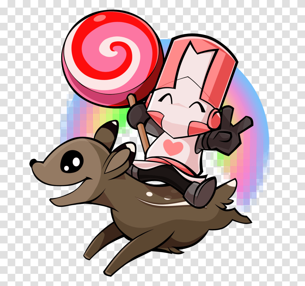 It Just Happened Itself On My Pc O3o Castle Crashers Castle Crashers Pink Knight Gif, Food, Candy, Lollipop, Sweets Transparent Png