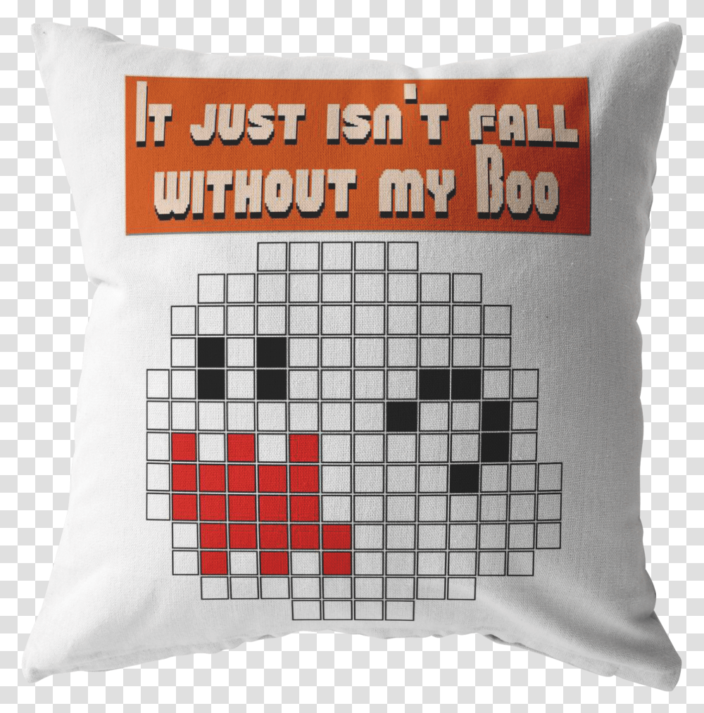 It Just Isn't Fall Without My Boo Pillow Pixel Art Mario Brose, Cushion, Game, Rug, Crossword Puzzle Transparent Png