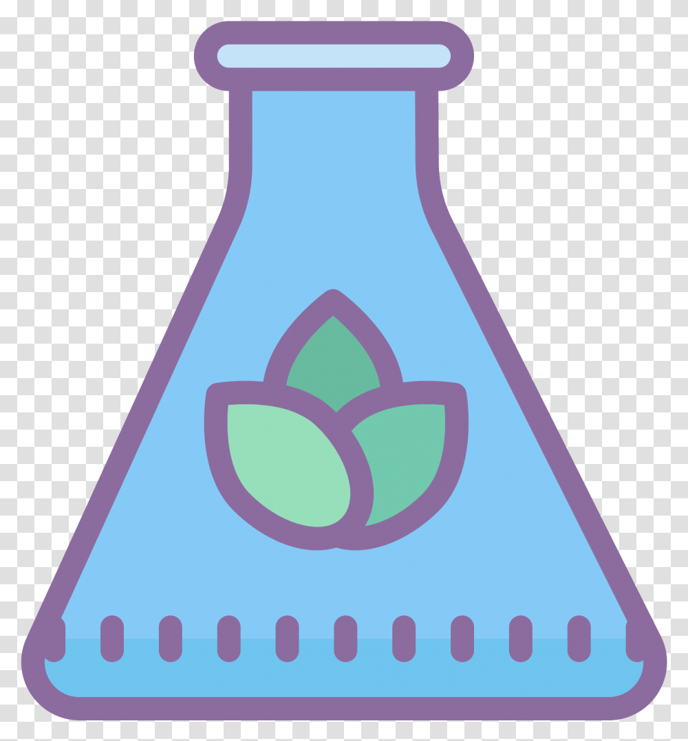 It Looks Like A Little Flower Inside Of A Science Beaker, Bottle, Label, Triangle Transparent Png