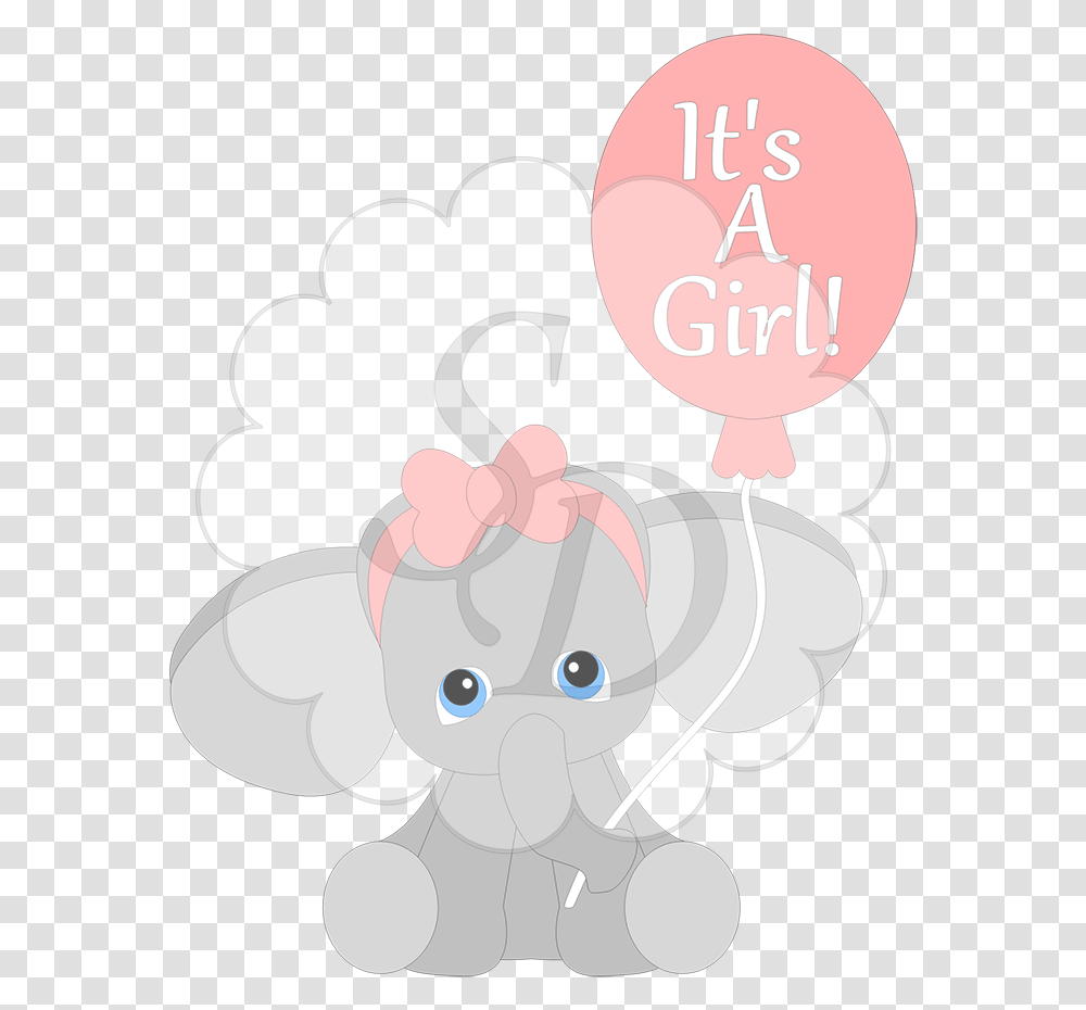 It's A Boy Or Girl Elephant It's A Girl Elephant, Birthday Cake, Food Transparent Png