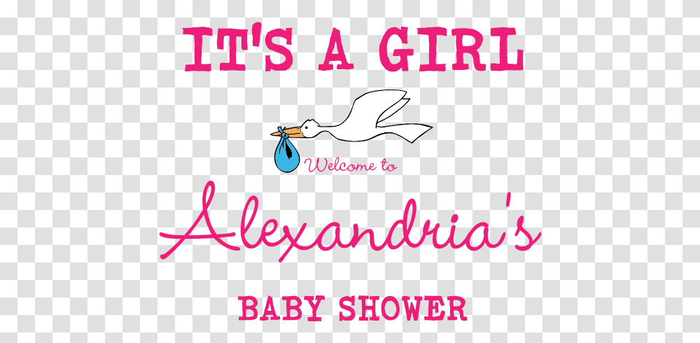 It's A Girl Banner, Label, Poster, Advertisement Transparent Png