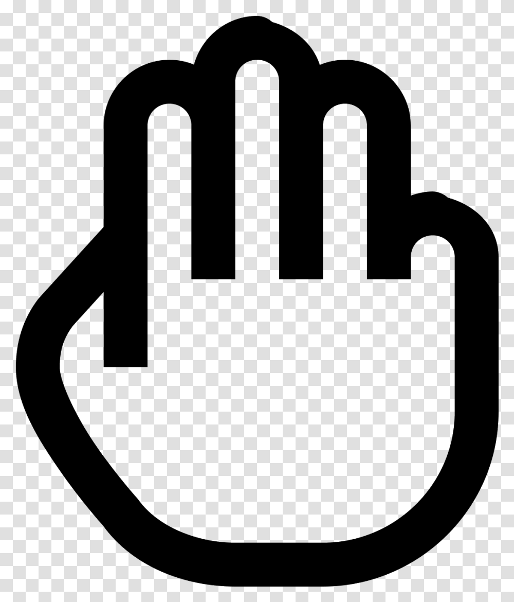 It's An Icon Of A Hand Holding Three Fingers Up Sign, Gray, World Of Warcraft Transparent Png