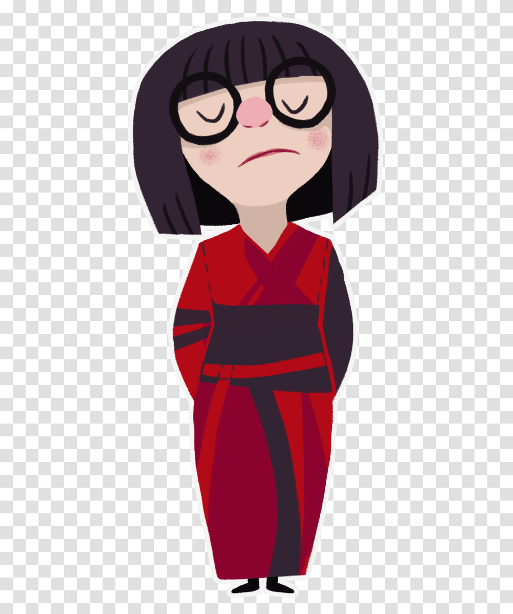 It's Been Too Long Dahlings Edna Cartoon, Person, Sleeve, Robe Transparent Png