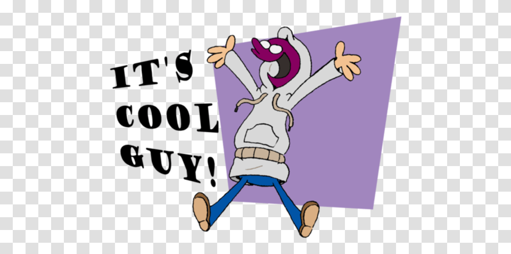 It's Cool Guyj Anime Central Cartoon Purple Text Violet Cartoon, Doodle, Drawing, Hand, Leisure Activities Transparent Png