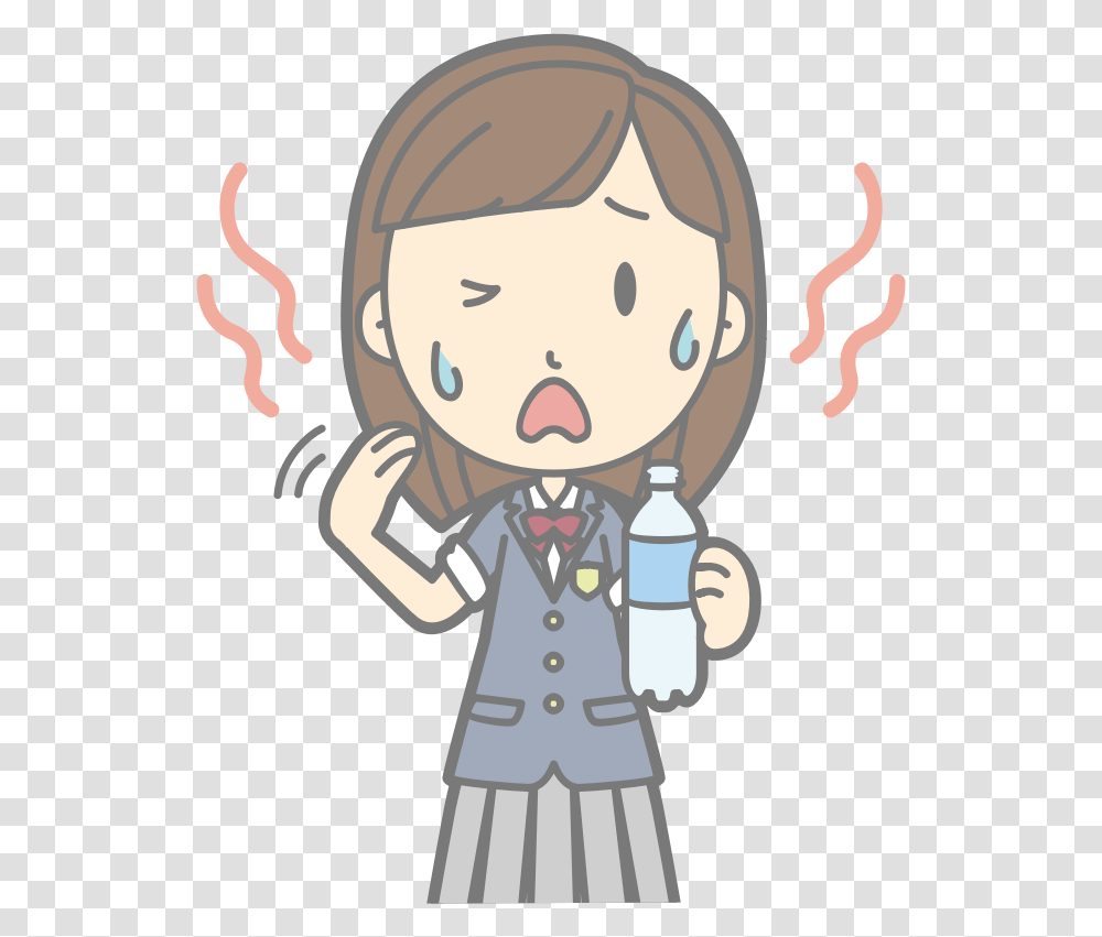 It's Hot Hot Clipart, Face, Female, Outdoors, Eating Transparent Png
