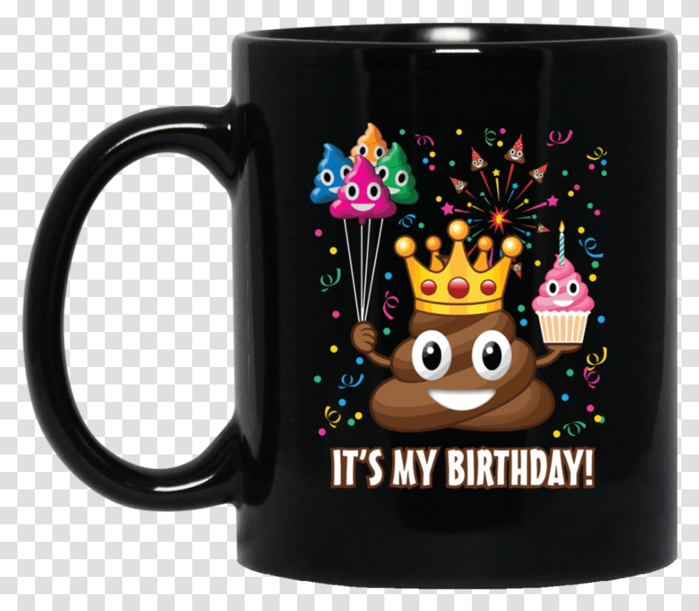 It's My Birthday Poop Emoji Mugs Bm11oz Batman Animated Series Mug, Coffee Cup, Latte, Beverage, Drink Transparent Png