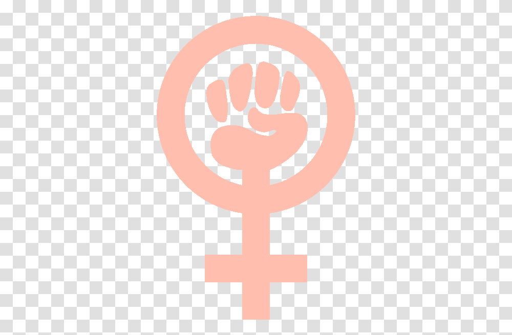 It's Vital That Women Support And Empower One Another Feminist Symbol, Cross, Hand, Fist Transparent Png