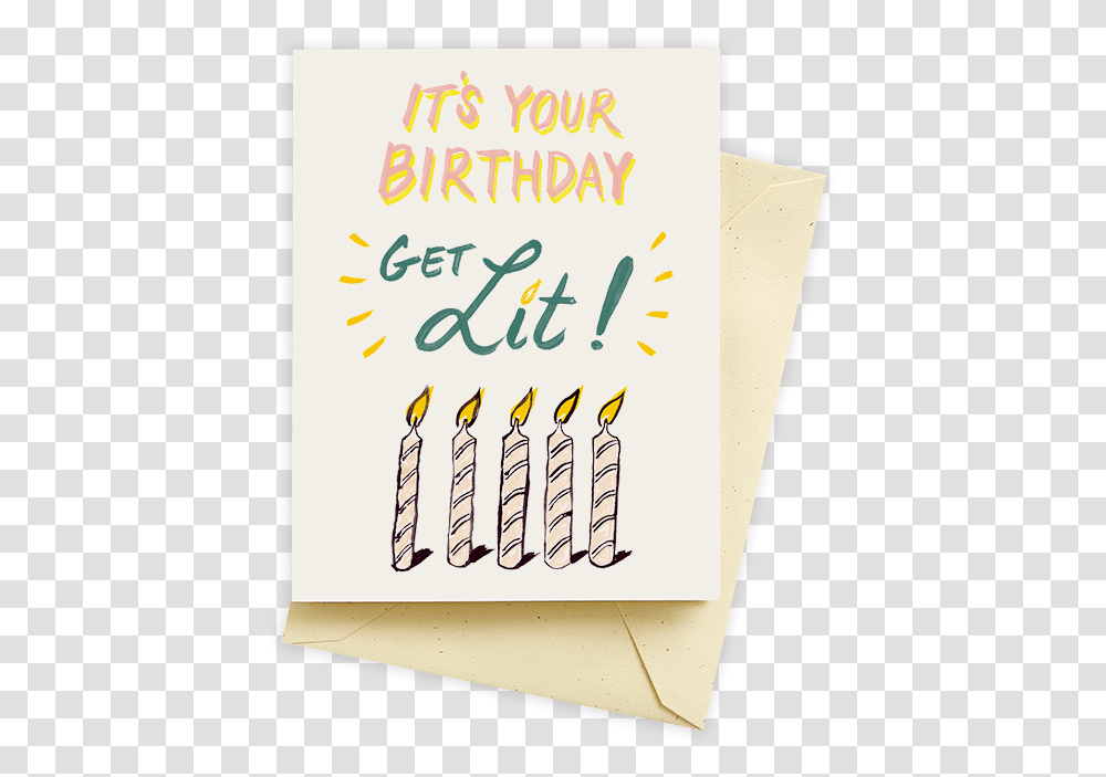 It's Your Birthday Paper, Calligraphy, Handwriting, Envelope Transparent Png