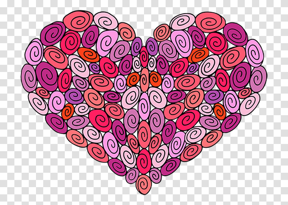 It's Your Heart You Can Color Like You Want To Heart, Doodle, Drawing, Pattern Transparent Png