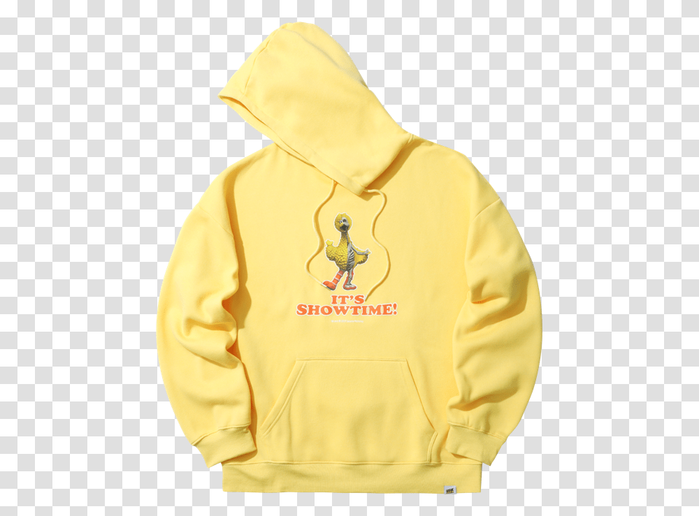 It Yellow Big Bird Hoodie Hooded, Clothing, Apparel, Sweatshirt, Sweater Transparent Png