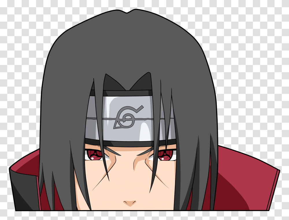 Itachi Peeker Fictional Character, Manga, Comics, Book, Face Transparent Png