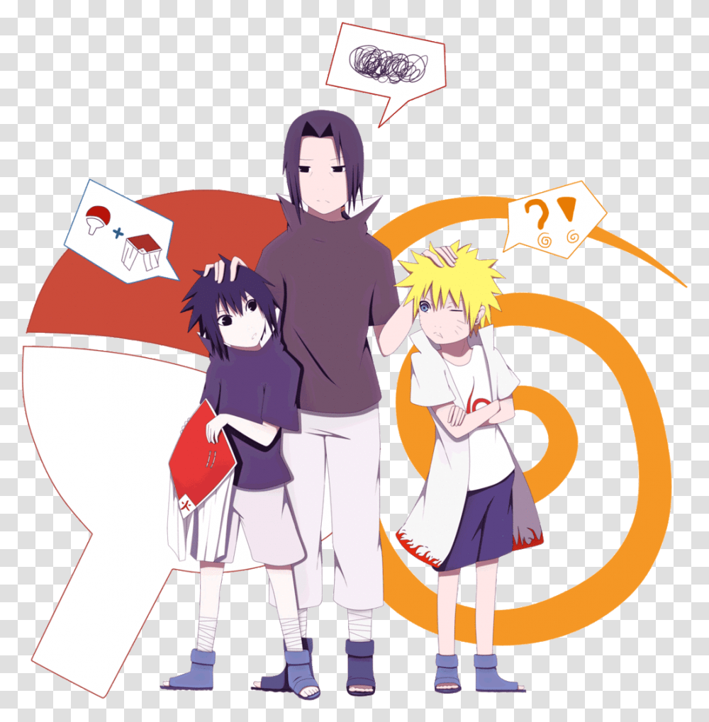 Itachi Sasuke And Naruto Shared By Asunabethkita Kawaii Fictional Character, Person, Poster, People, Text Transparent Png