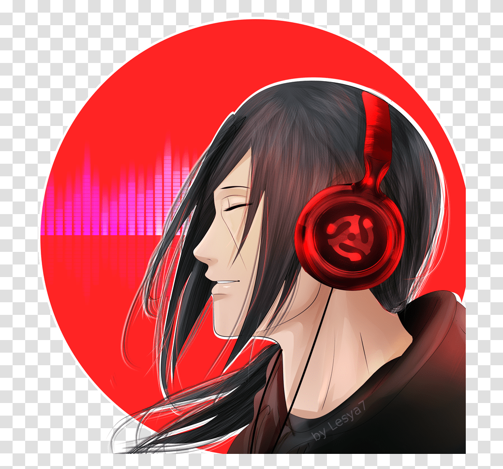 Itachi With Headphone, Person, Manga, Comics, Book Transparent Png