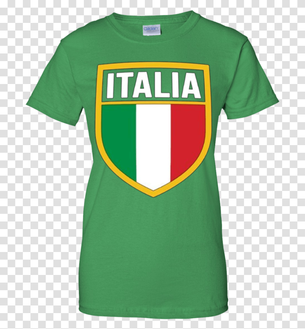 Italia Shield Logo Italy Patch Italian Flag Badge Apparel T Shirt, T-Shirt, Sleeve Transparent Png