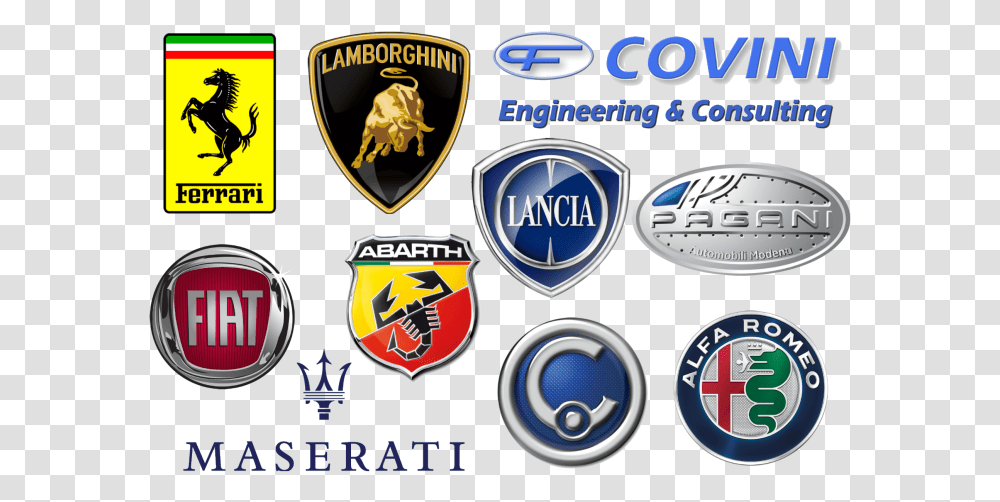 Italian Car Manufacturers Car Brands To Print, Logo, Symbol, Trademark, Emblem Transparent Png