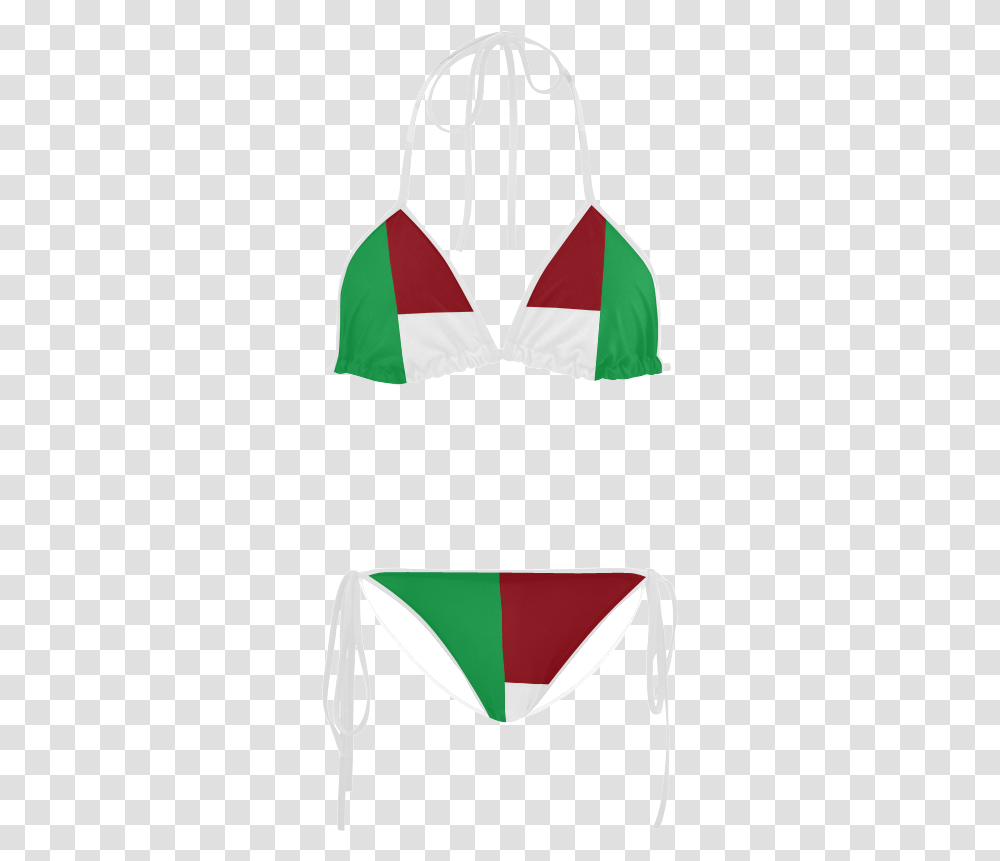 Italian Flag Custom Bikini Swimsuit Illustration, Apparel, Underwear, Swimwear Transparent Png