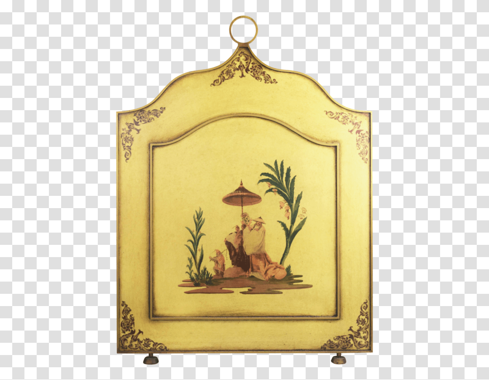 Italian Hand Painted Fireplace Screen Illustration, Furniture, Electronics, Painting Transparent Png