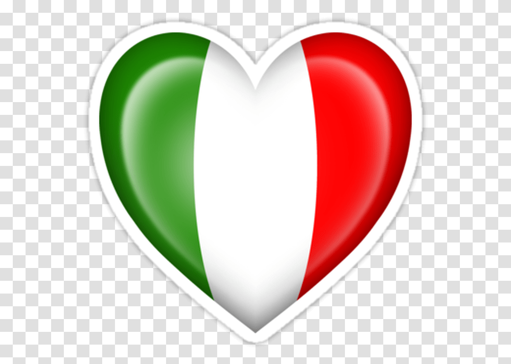 Italian Heart Flag Canada Flag In Heart, Ball, Label, Tape Transparent Png
