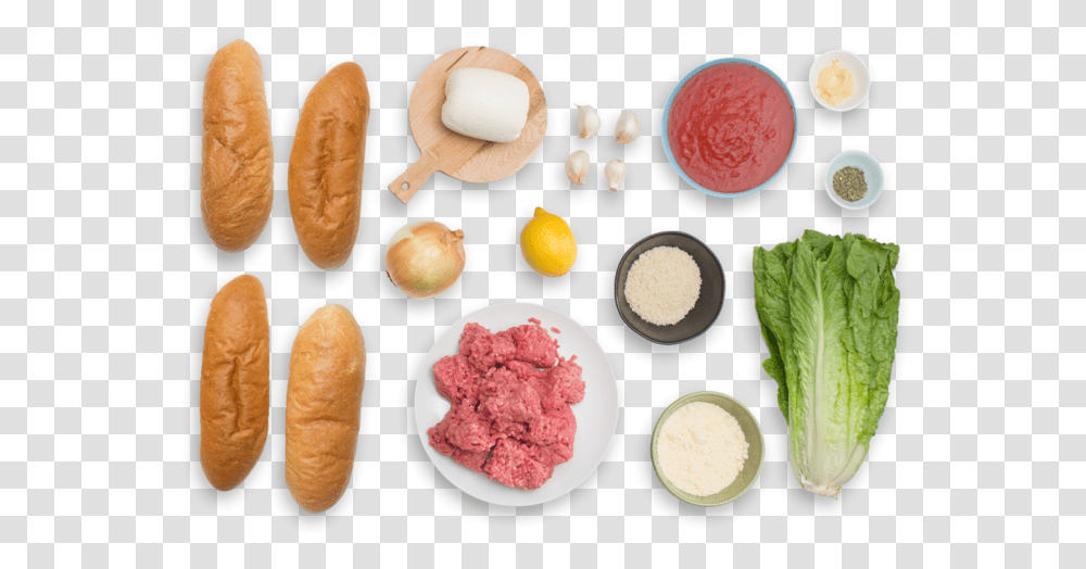 Italian Meatball Sandwiches With Caesar Style Romaine Superfood, Plant, Egg, Pineapple, Fruit Transparent Png