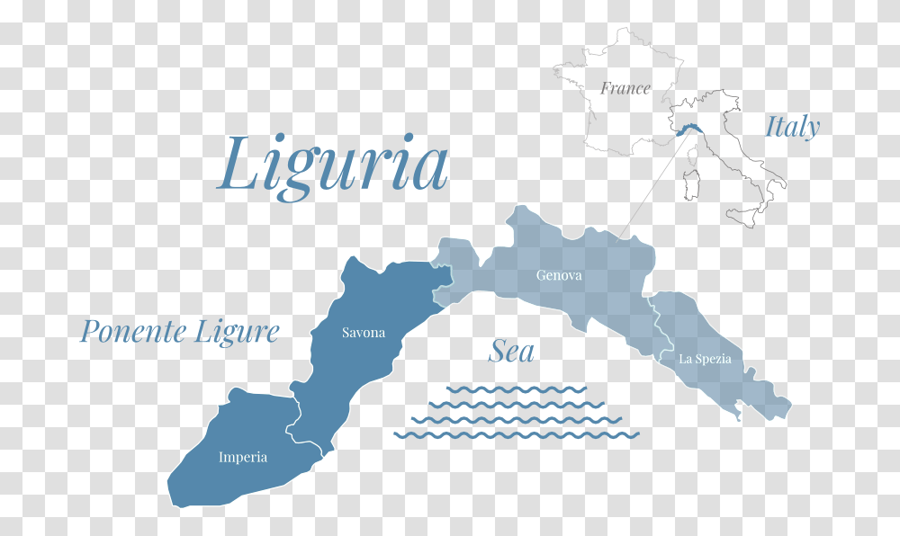 Italian Riviera Map Liguria Map, Diagram, Plot, Atlas, Vegetation Transparent Png