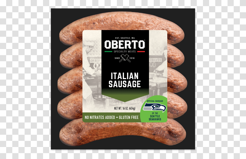 Italian Sausage Oberto Hot Links, Food, Plant, Bread, Rock Transparent Png
