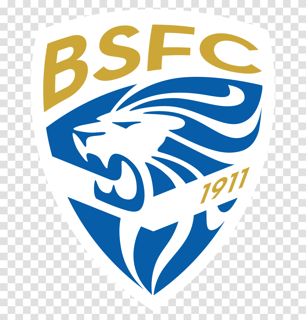 Italian Serie B Football Logos Logo Brescia, Symbol, Trademark, Word, Text Transparent Png