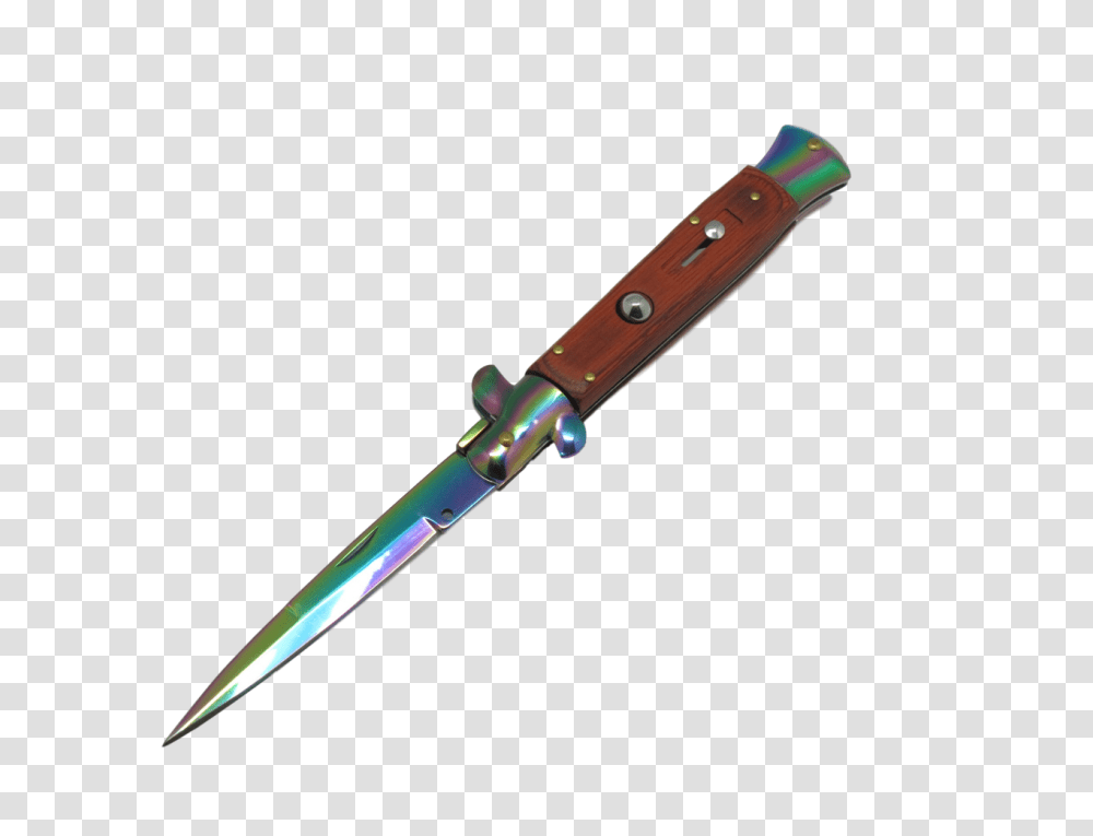 Italian Style Classic Stiletto Switchblade Rosewood Needful Things, Weapon, Weaponry, Knife, Dagger Transparent Png