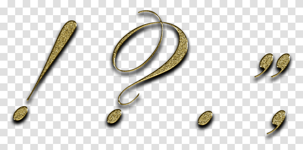Italic Question Mark, Gold, Accessories, Accessory, Jewelry Transparent Png