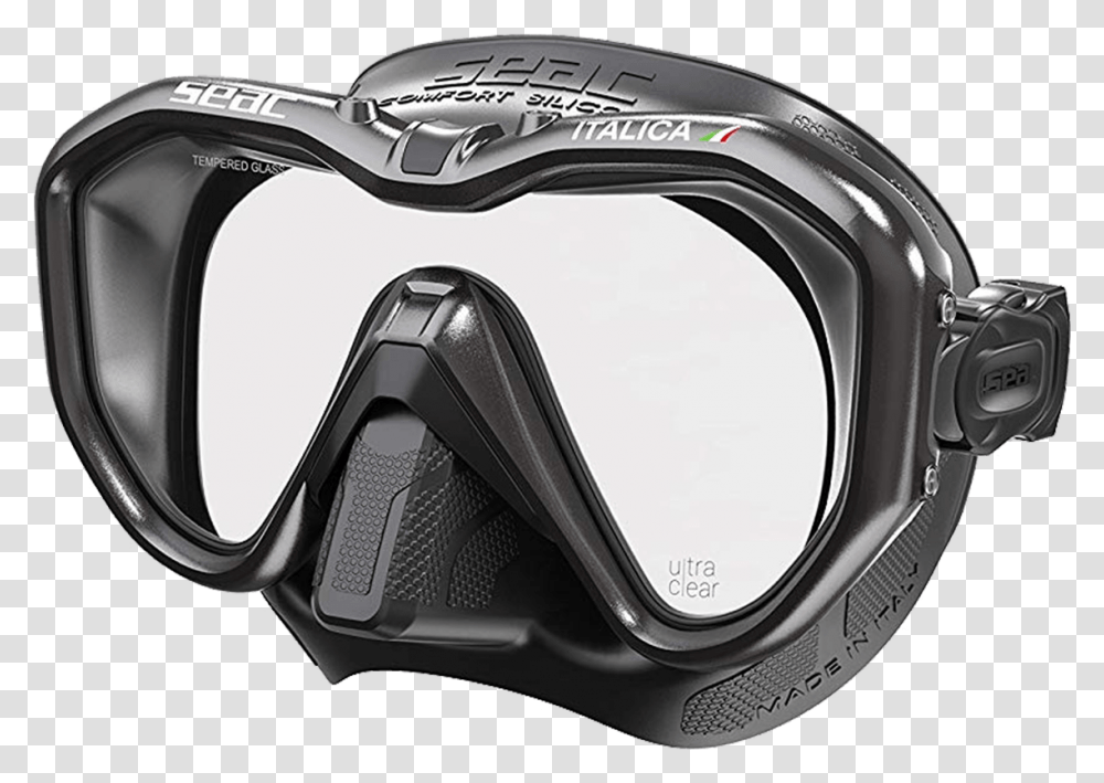 Italica Single Lens Mask Seac Touch Mask, Goggles, Accessories, Accessory, Sunglasses Transparent Png