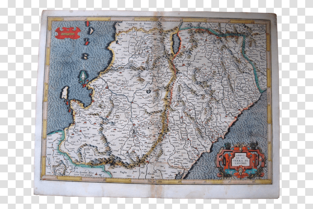 Italy Antique Original Mercator Map Italia Abruzzo Map Of Abruzzi And Di Lavoro Middle Italy, Diagram, Plot, Rug, Atlas Transparent Png