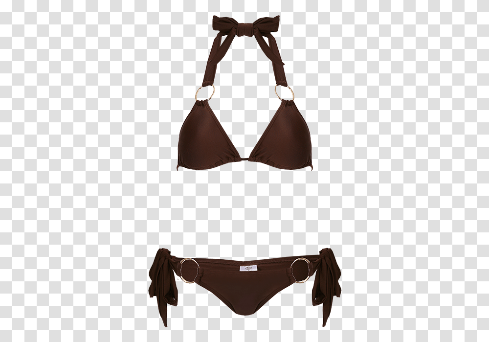 Italy Chocolate Coloured Two Piece Bikini Swimsuit Top, Apparel, Swimwear, Lingerie Transparent Png