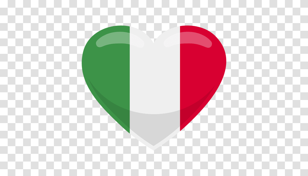 Italy Heart Flag, Plectrum, Ball, Label Transparent Png