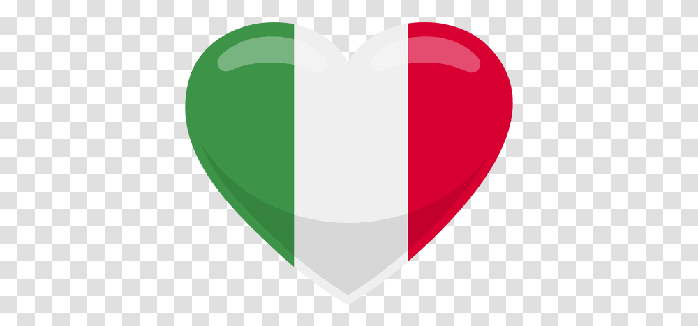Italy Heart Flag & Svg Vector File Italia, Plectrum, Tape Transparent Png