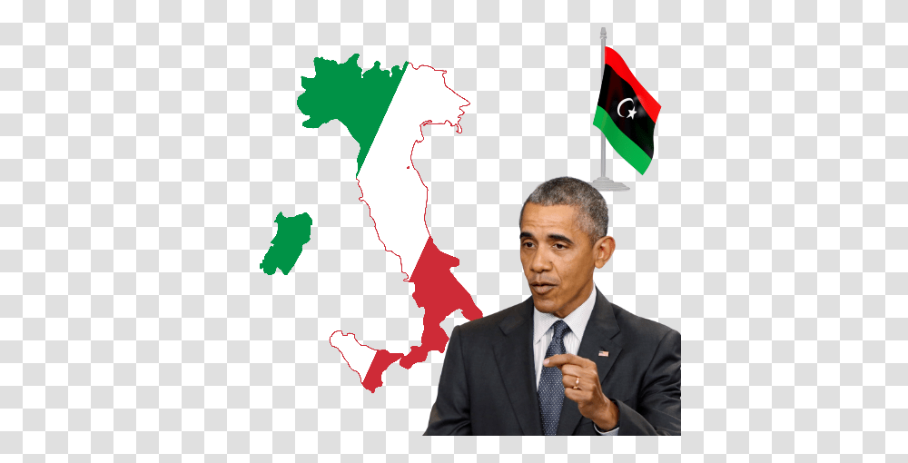 Italy Libya Obama, Tie, Suit, Person, Crowd Transparent Png