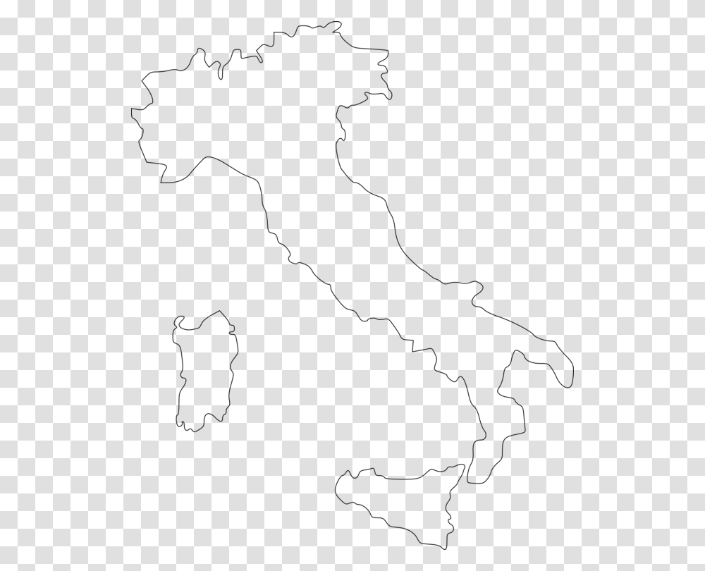 Italy Map Encapsulated Postscript Black And White Drawing Free, Gray, World Of Warcraft Transparent Png