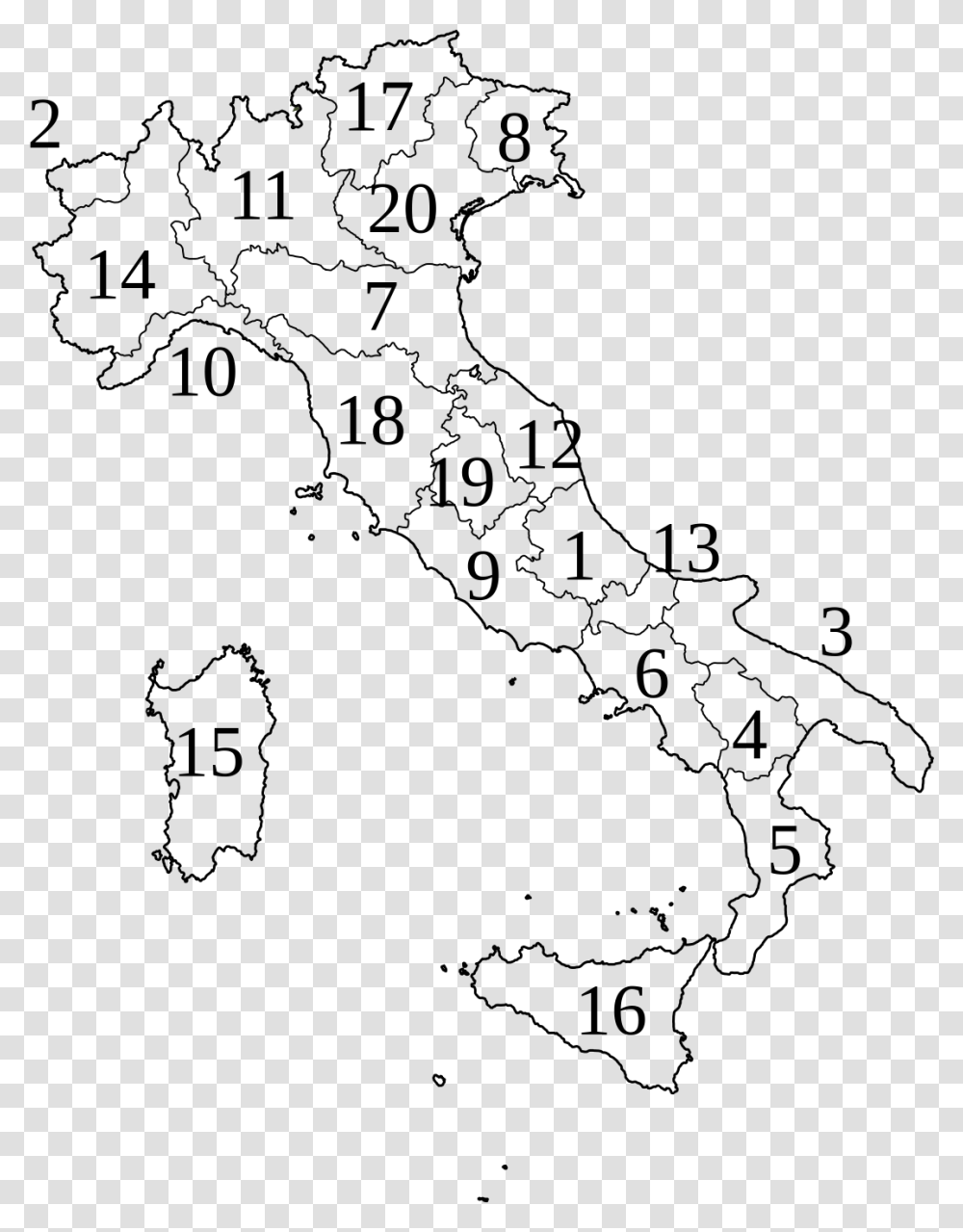 Italy Map, Gray, World Of Warcraft Transparent Png