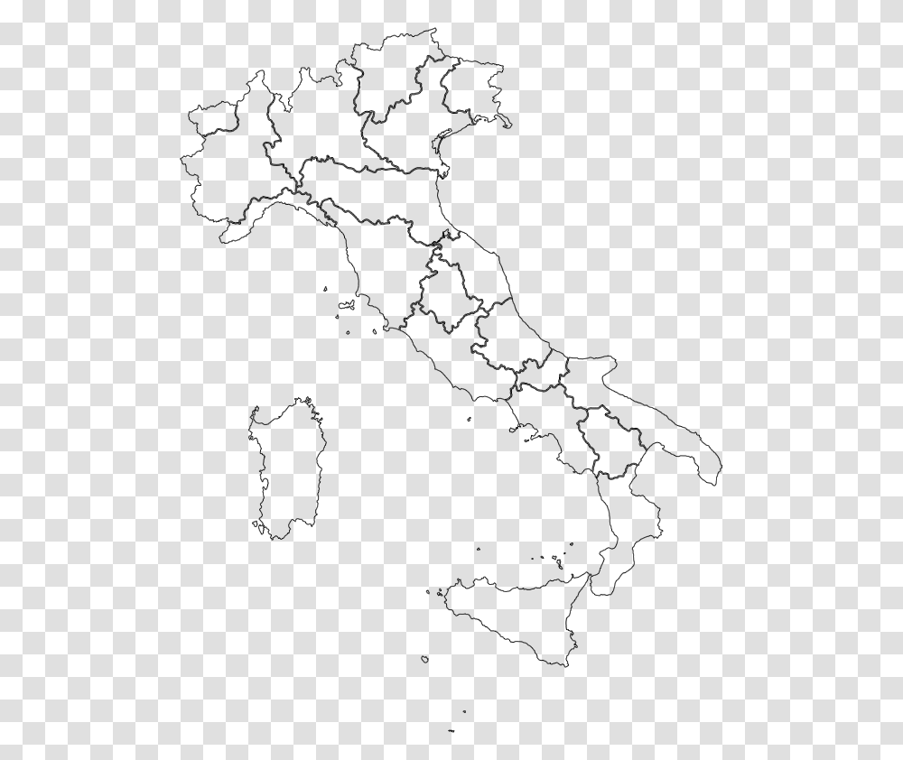 Italy Map Outline Regions, Diagram, Atlas, Plot Transparent Png