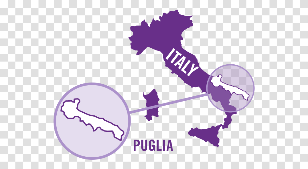 Italy Puglia Red 0001 Map Of Italy, Sphere, Astronomy, Key, Outer Space Transparent Png