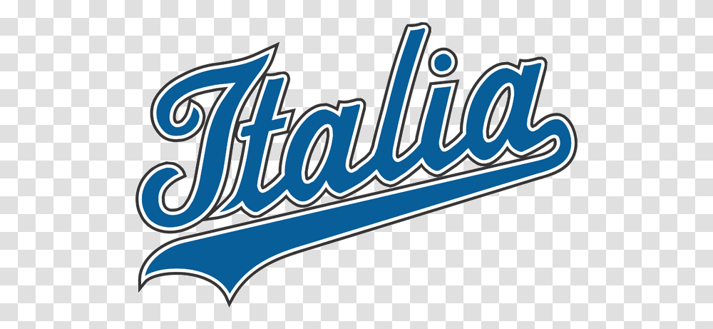 Italy Team In Blue Script Italian Baseball Team Logo, Word, Symbol, Text, Outdoors Transparent Png