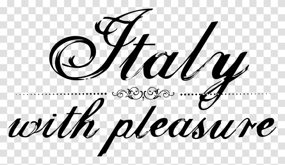 Italy With Pleasure, Label, Letter, Handwriting Transparent Png