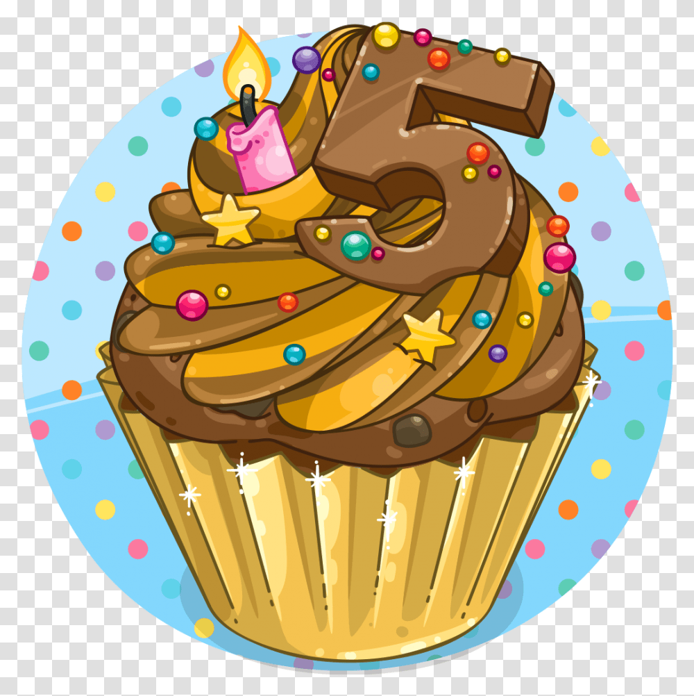 Item Detail Super Birthday Cupcake Itembrowser Cupcake, Cream, Dessert, Food, Creme Transparent Png