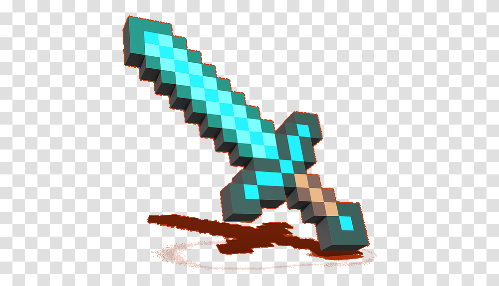 Item Minecraft Diamond Sword Transparent Png