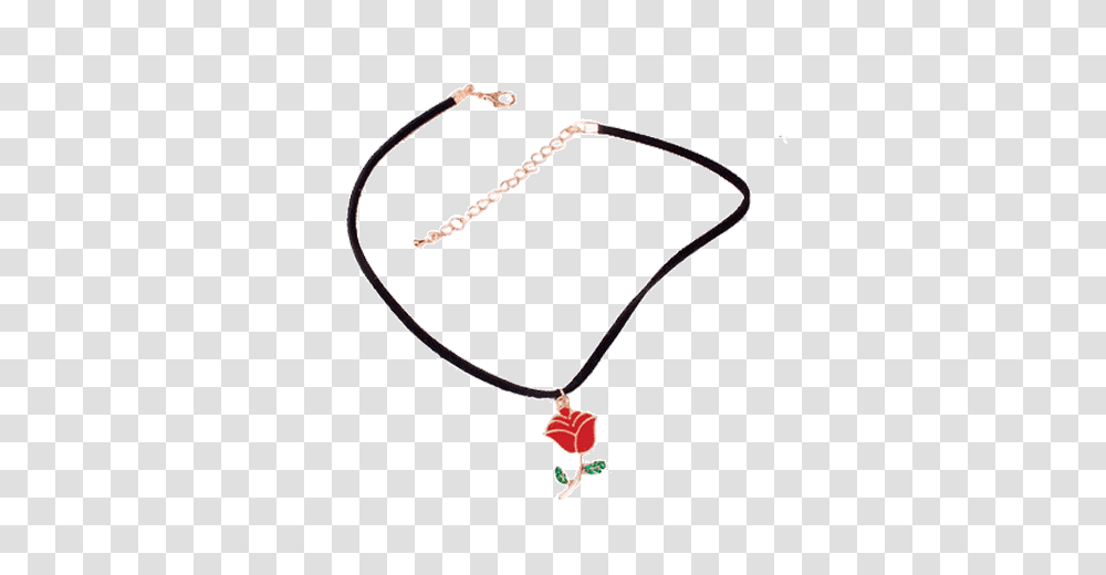 Itgirl Shop Acrilic Red Rose Necklace Choker, Pendant, Bow Transparent Png